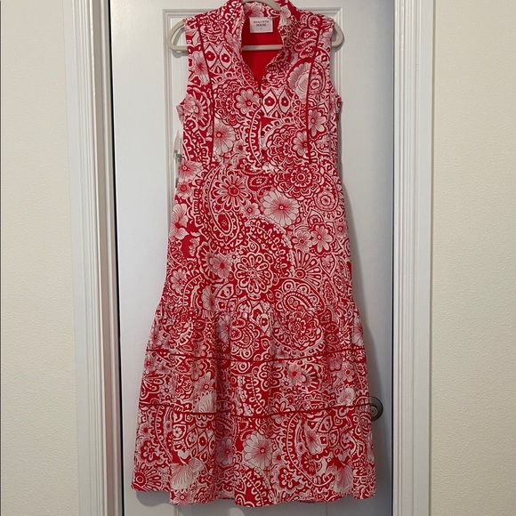 NWT! Tuckernuck/Hyacinth House and White Floral Midi Dress, Size Small - Picture 5 of 12